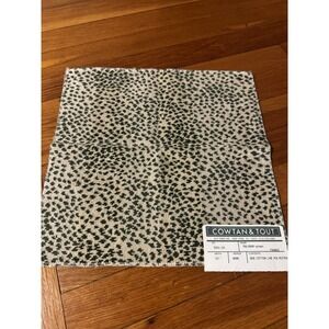 Vintage Cowan & Tout Fabric Square Remnant NEW Malabar Green‎ Splatters 13x13